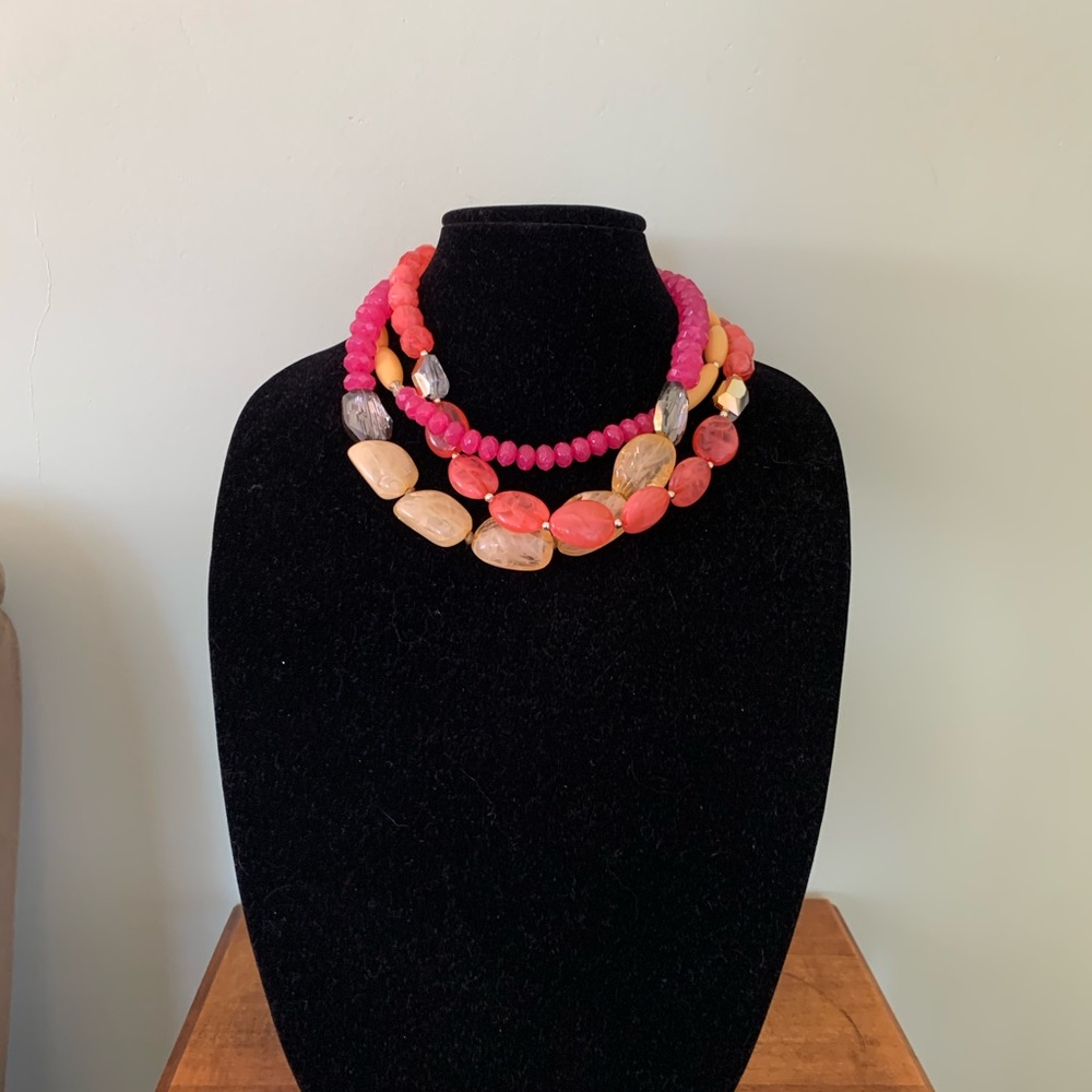 Pink, Yellow, and Orange Necklace